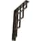 Ekena Millwork Diane Wrought Iron Bracket, (Single center brace), Antiqued Pale Gold 1 1/2"W x 7 1/2"D x 10"H BKTM01X07X10SDIAPG - alternate 1